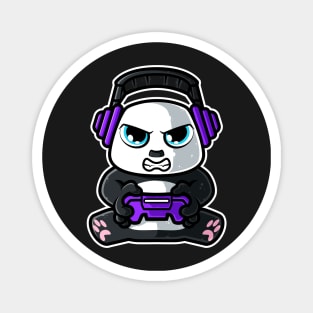 Video Games Nerd Giant Panda Bear Gaming - Gamer Gift design Magnet